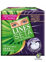 ASSORBENTI LINES SETA U/ANATOMICO x12